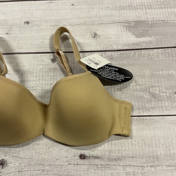 Le Mystere Bra Tisha Womens 34A Nude Beige Underwire T-Shirt L’ Image #955 NEW - Picture 3 of 11